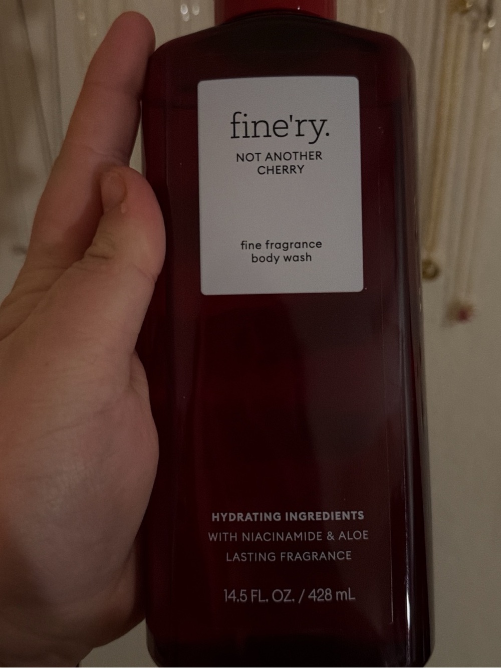 fine'ry Not Another Cherry Fine Fragrance Body Wash - Deep Red